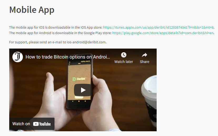 Преглед на Deribit Преглед на Deribit
